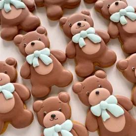 Пряник "Мишка с бабочкой", 1 шт.